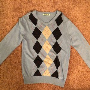 Medium, Blue, Cotton Sweater